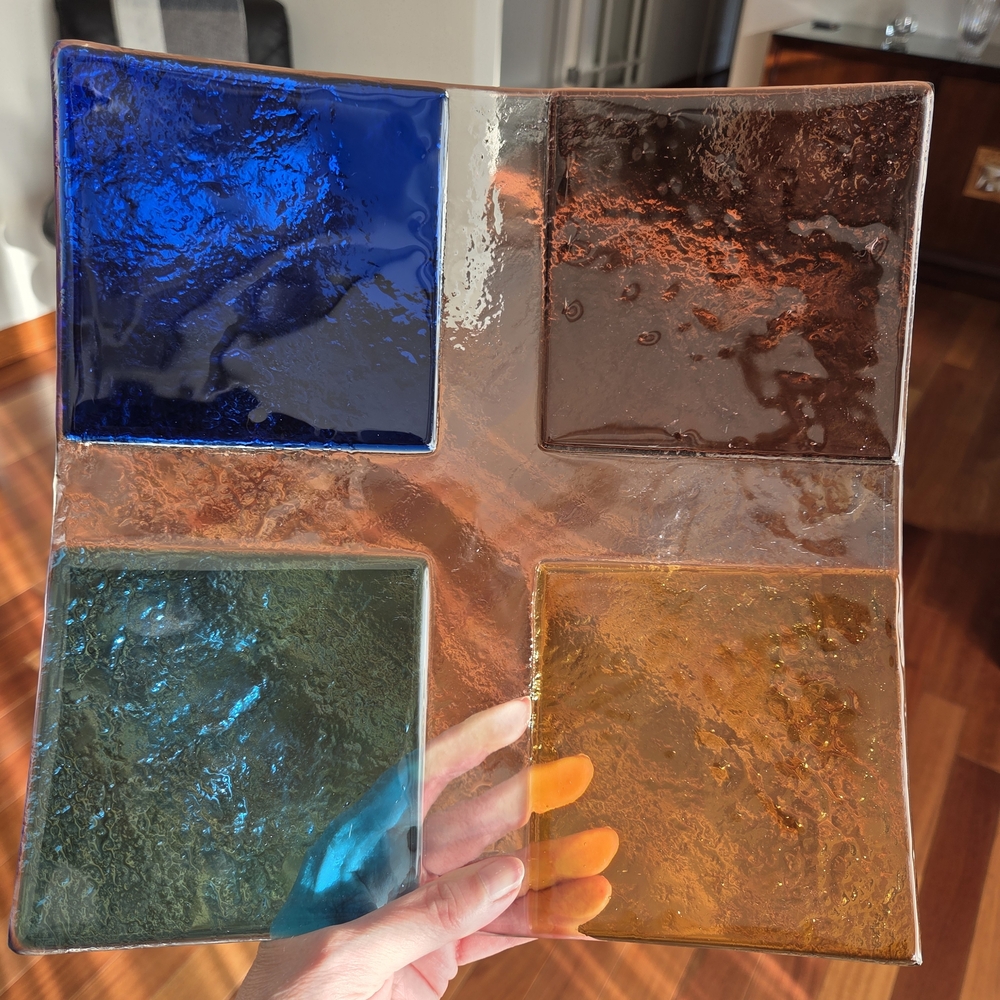 Colorful Glass Plate - Picture 3 of 3